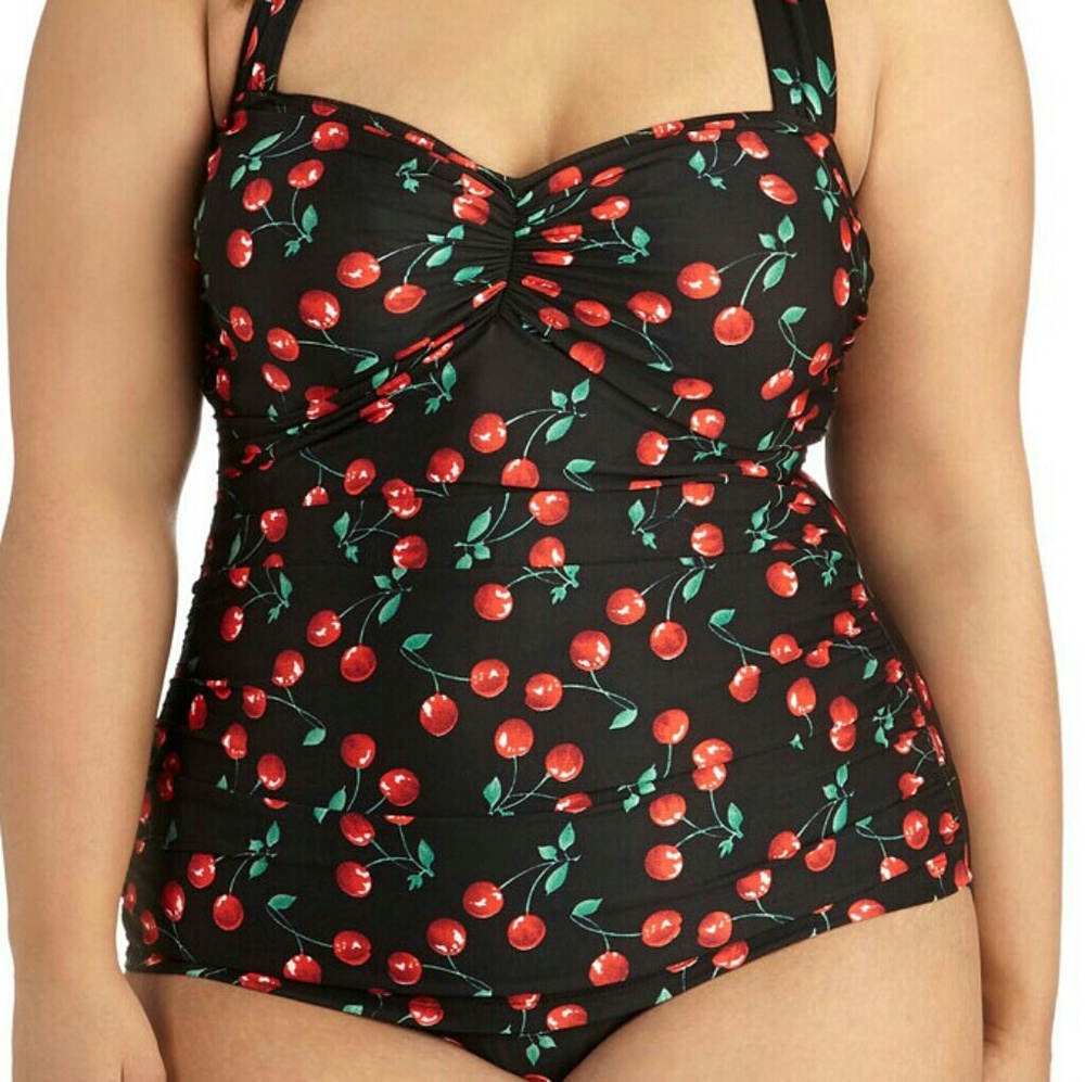 Modcloth 😍NEW🍒🍒CHERRY PRINT🍒🍒 Swimsuit